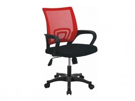 Кресло офисное ОС-9030 пластик черный-красный