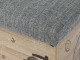 Скамья Роденго со спальным местом ткань серая