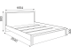 Кровать 1600 с настилом Беатрис М06 ШхВхГ 1654х900х2040 мм