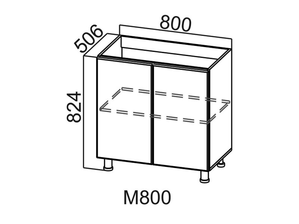 Тумба под мойку м800 с цоколем схема сборки