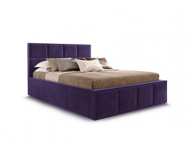 Кровать Октавия вариант 3 Фиолетовый велюр