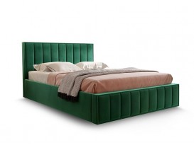 Кровать Вена вариант 1 Зеленый велюр