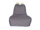 Кресло-мешок Бегемот велюр темно-серый-желтый