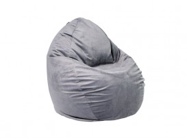 Кресло-мешок Стади велюр серый